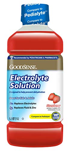 GoodSense Strawberry Electrolyte Solution, 33.8 Fluid Ounces (Pack of 6)