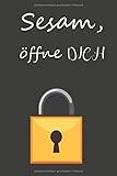 Sesam öffne dich: Passwort Buch mit Register, Eintragen und Verwaltung von wichtigen Passwörter und Zugansdaten | DIN A5 6x9 Zoll 120 Seiten