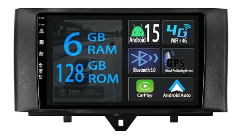 Autoradio pour Smart Fortwo connecté en Carplay pour vos trajets urbains