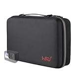 Haute qualité et durabilité : La coque en nylon durable et résistante à l'eau et l'intérieur rembourré en mousse haute densité permettent à l'étui de voyage de garder votre appareil photo et vos accessoires bien organisés et bien en place.