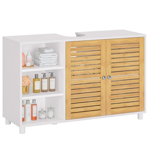 FORABAMB Waschbeckenunterschrank,Badschrank Unterschrank, Badezimmerschrank...