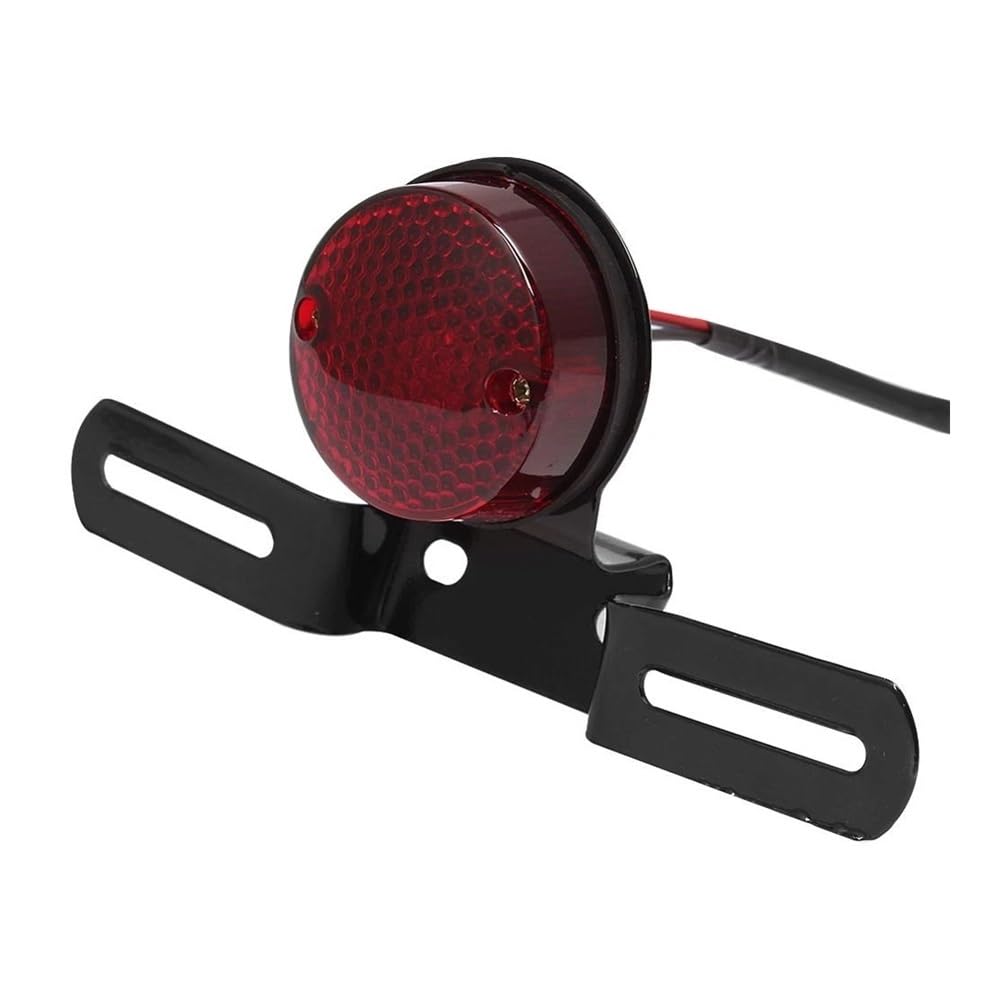 Luce di Stop Posteriore Universale per Moto con Supporto per Targa Stop Luci Freno
