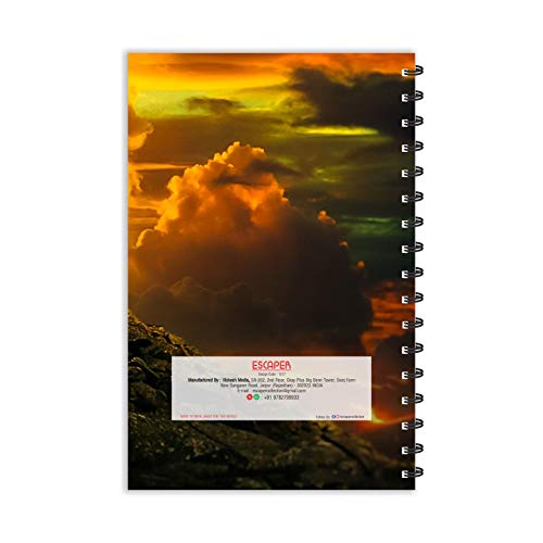 Image of ESCAPER Into Devotion with Om Namah Shivay Diary (A5 Size - 8.5 x 5.5 Inches - 160 Pages - Ruled), Spiral Notebook, Notepad for Writing Notes