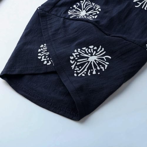 Lightweight Linen Pants Women Summer Casual Solid Color Beach Comfy Elastic Waist S-2XL3