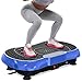 bigzzia Vibration Plate Exercise Machine, Vibration Plate for Lymphatic Drainage, 2025 Upgraded Double Motors for Weight Loss (Electric Blue)