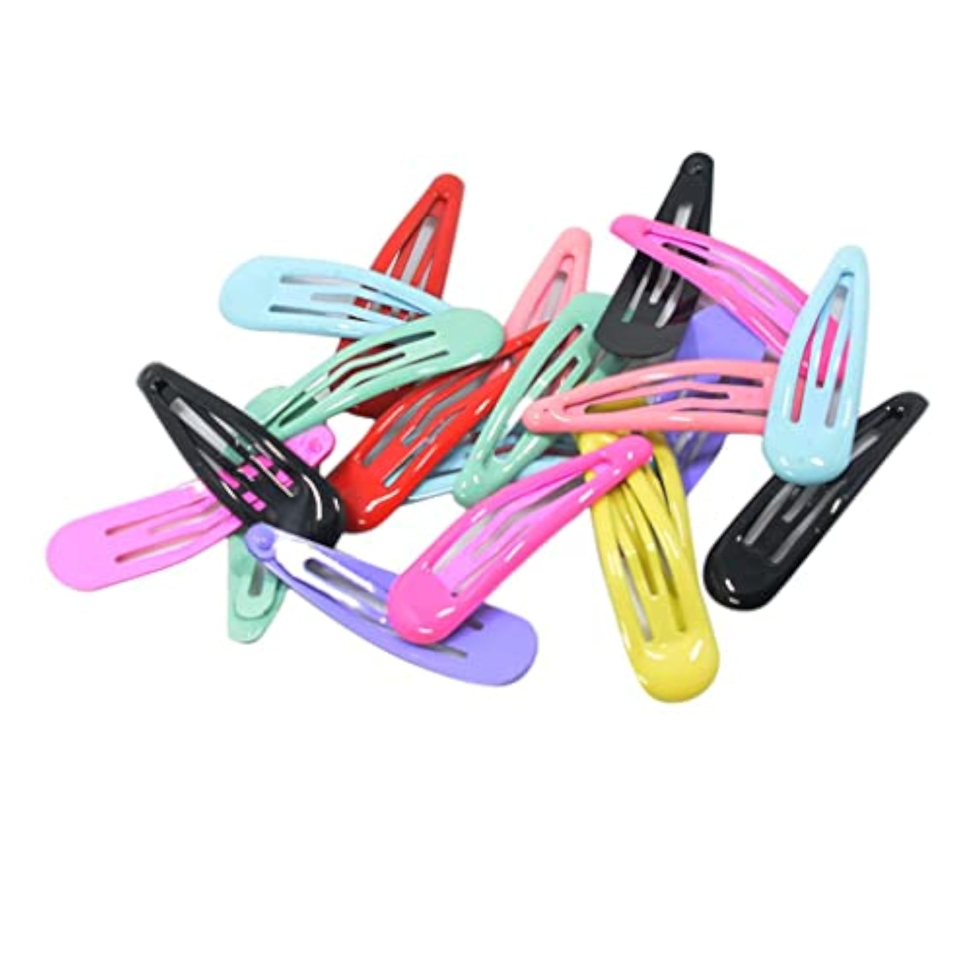 20 Pcs Solid Candy Color No Slip Metal Hair Clips