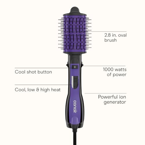 Conair INFINITIPRO The Knot Dr. All-in-One Oval Dryer Brush, Hair Dryer & Volumizer, Hot Air Brush - image 2