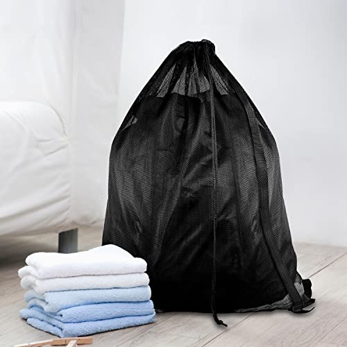 Dalykate Daly Kate 3 Pack Mesh Laundry Bags With Adjustable Single Shoulder Straps 24 Inch X 36 Inch Sturdy Nylon Material Laundry Liners With Drawstring Closure For College thumb #6