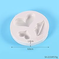 Vista 3 de Moldes de silicona para labios DIY corazón resina epoxi molde de boca de silicona artesanal molde personalizado