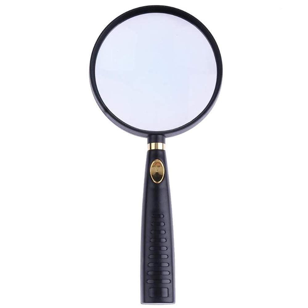 Loupes Loupe portative en Verre HD 10X Lentille de loupe en Verre véritable Optique Haute définition pour la Lecture Microscope extérieur, lentilles optiques protégeant la vis