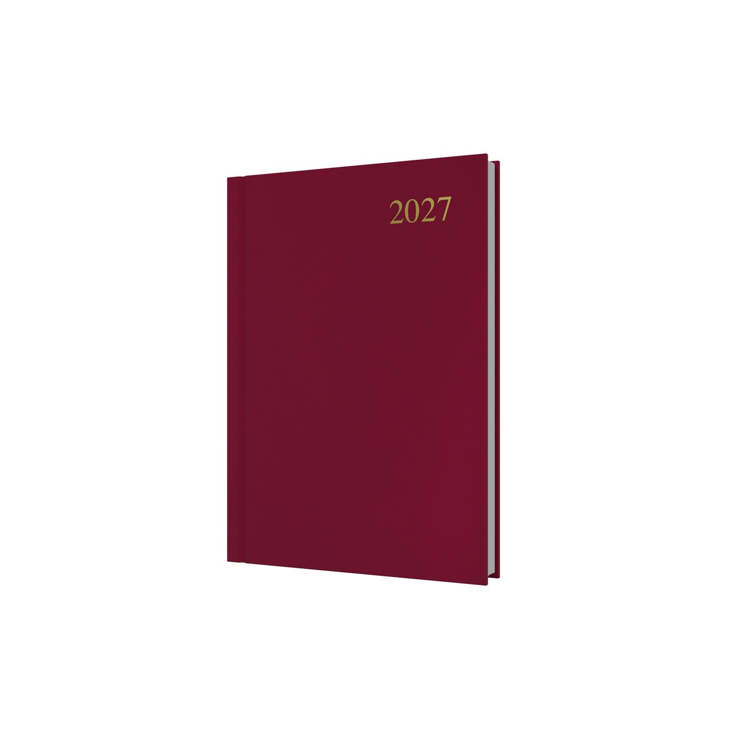 2027 Calendar Year Planner - 12 Month A5 Day-to-Page Diary - Hard Cover in Brown - Collins Debden Essential Range (ESSA51.78-27)