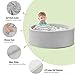 Zmarthumb Foam Ball Pit for Toddlers, Baby Ball Pits, Soft Round Ball Pool, Easy to Clean or Install, Ideal Gift for Babies Infants Indoor and Outdoor Game(Grey), Balls Not Included