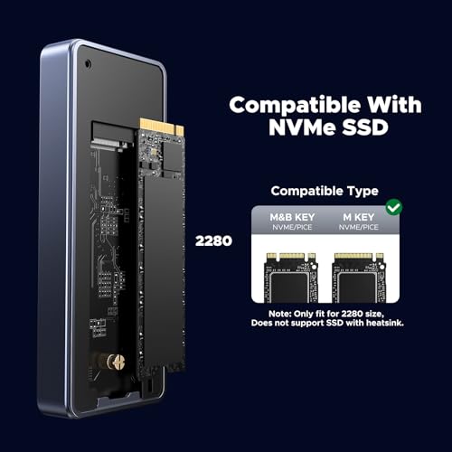 UGREEN Caja Externa M.2 NVMe SSD 40Gbps con Ventilador de Enfriamiento miniatura 6