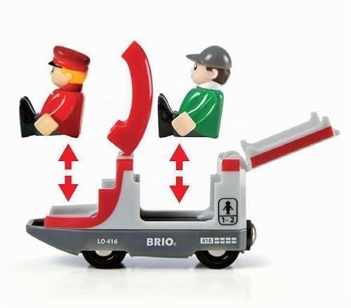 Brio World - 33505 - Train de Voyageurs - Pour circuit de train en bois - Système d'attache aimantée - Figurines incluses - Jouet pour garçons et filles dès 3 ans