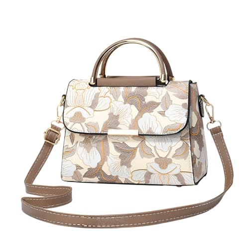 Image of SYGA Women's Cross Border Handbag With Flower Printed Small Square shoulder messenger bag
