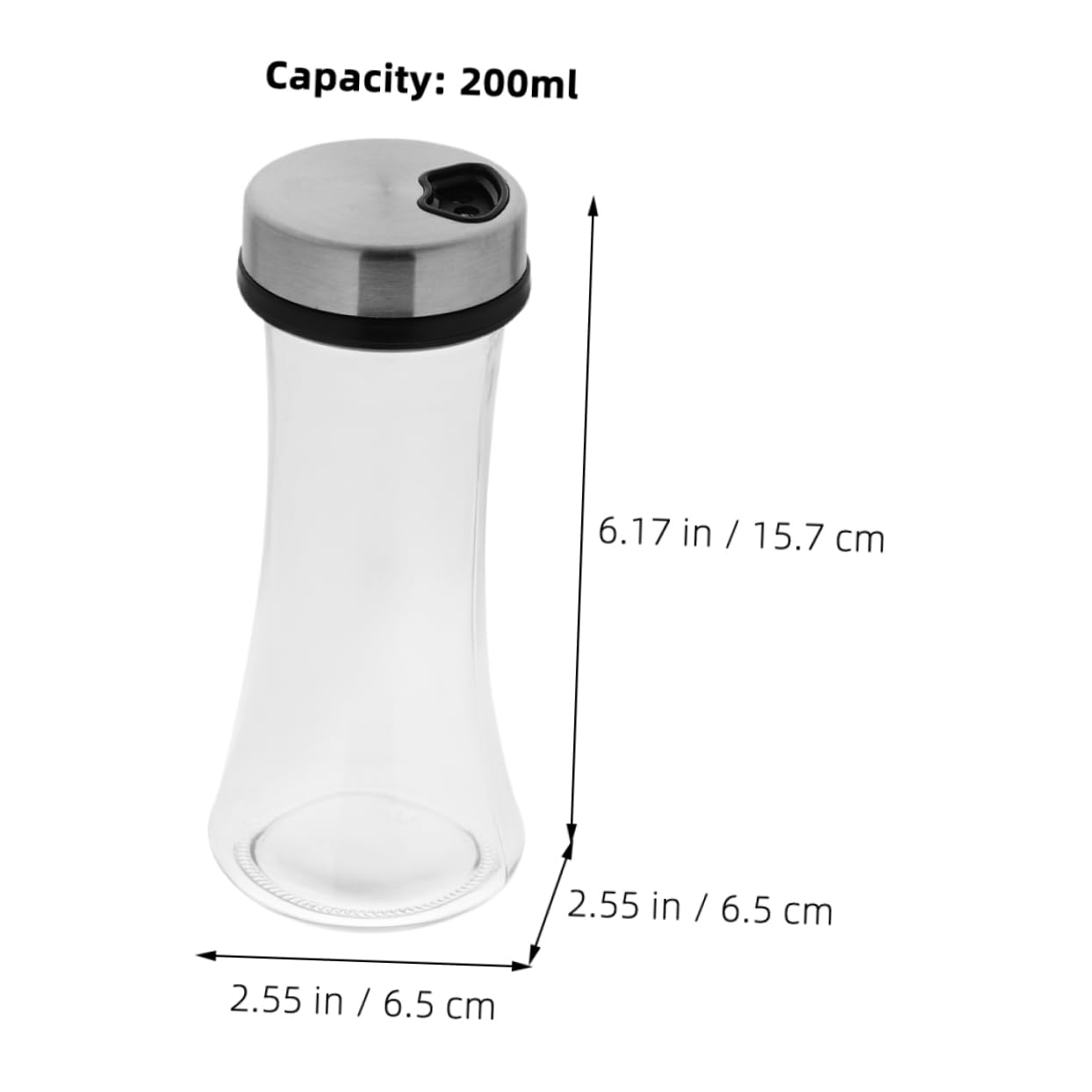 Cabilock 4 Juegos Dispensador De Especias Botellas De Condimentos Multifunción Botellas De Condimentos Domésticos Dispensadores De Condimentos De Cocina Salero Pimentero Vidrio 2 Piezas * 4