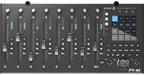 Icon Pro Audio P1-M DAW Control Surface Bundle with D4T Display