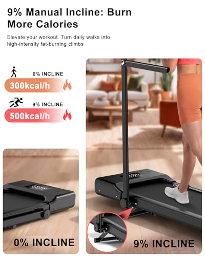 Standing treadmill desk