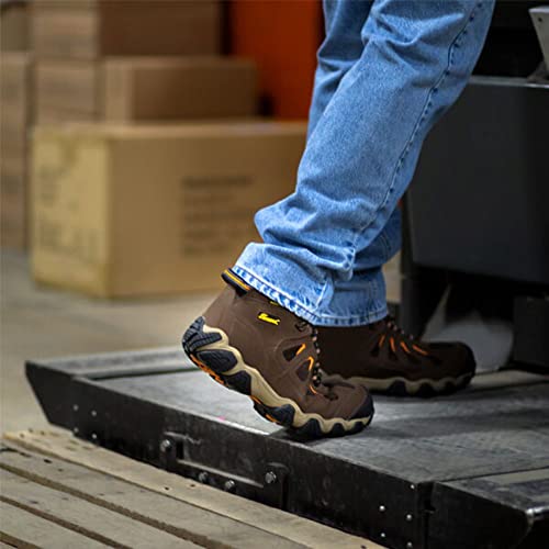 Image of Thorogood Crosstrex 6 inch Waterproof Safety Toe Hiking Boots for Men - Breathable Premium Leather and Mesh with Comfort Insole and Athletic Traction Outsole; ASTM Rated