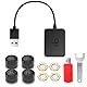 Avutrel TPMS Reifendruckkontrollsystem 0-8bar Reifendruck Monitor mit USB-Ladung, 4 Reifendrucksensor, Android Navigation Display KompatibilitäT, Universal-Tool für Autos Caravans Wohnmobil Wohnwagen