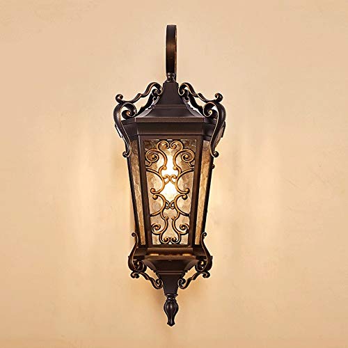 Grande lampe murale extérieure étanche pour décoration de cour et façade - 8