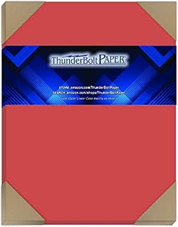 75 Bright Apple Red Color Cardstock 65# Cover Paper - 8.5" X 11"