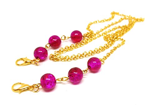 Handmade, Mask Chain, Mask Strap, Mask Leash, Mask Accessory, Beaded Mask Chain, Mask Holder, Gold Chain