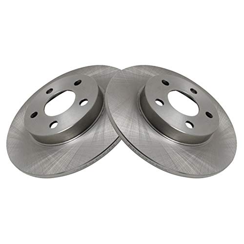 Image of TRQ Rear Semi Metallic Brake Pad and Rotor Set | For 03-05 Buick Park Avenue Ultra 00-05 Cadillac DeVille 5 Lug Wheels 04-05 Pontiac Bonneville GXP