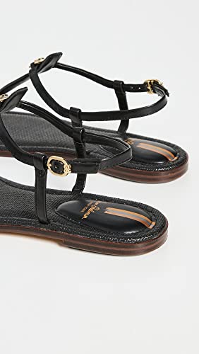 Sam Edelman Women's Gigi Flat Sandal, Black Signet, 8 #TOP29