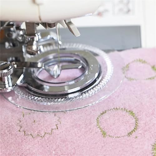 Accessoires machine à coudre avec fixation point de fleur et broderie - 6