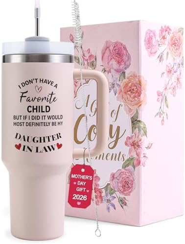 Favoriete kind dochter in wet Tumbler Gifts with Handle 40oz - Do...