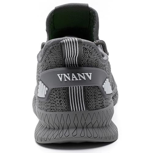 Image of Men's Walking Running Shoes Lightweight Breathable Sneakers | Easy slip-on design with knitted mesh upper. Lightweight non-slip tennis sneakers for gym, daily walking and work