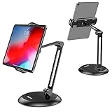 Nulaxy Adjustable Tablet Stand, Heavy Duty Desktop Tablet Holder Mount, macOS Catalina Sidecar, 2-Stage Metal Arm Compatible with 4-11