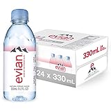 Evian Natural Spring Water - 330 mL Mini-Bottles (Pack of 48)