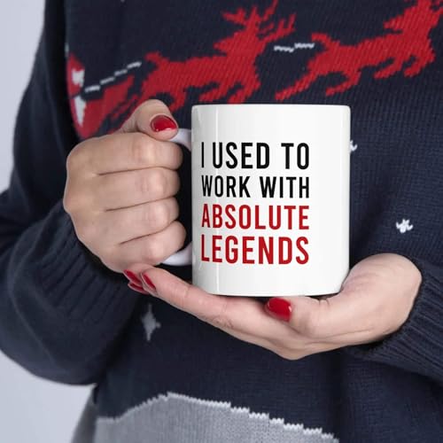 Image of Panvola Personalized I Used To Work With Absolute Legend Customized Coworker Retirement New Job Goodbye Workplace Office Colleague Coffee Mug 11 oz 11oz
