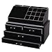 Vencer Jewelry and Makeup Storage Display Boxes (1 Top 4 Drawers) Cosmetic Organizer (Tawny),VMO-002