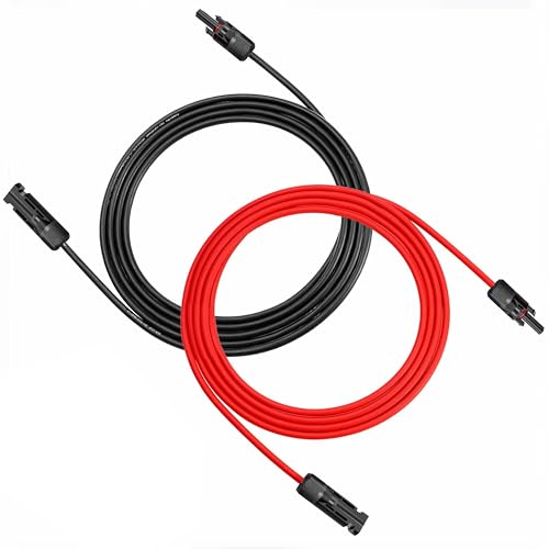 RPTCOTU Cabo de extensão de painel solar com cabo de extensão de painel solar 10AWG macho e fêmea 2