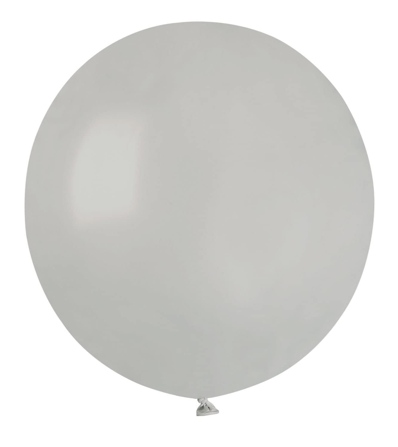 Pack 25 balloons in natural latex Premium Quality G150 (Ø 48cm / 19"), grey — image 1
