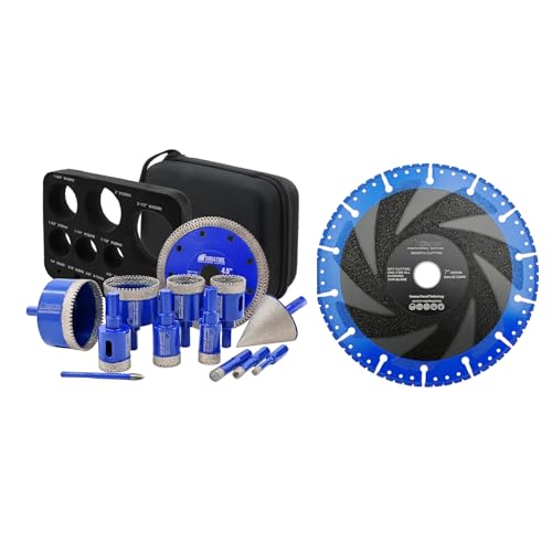 Kit de brocas de diamante 13 piezas para azulejos y mármol miniatura 1