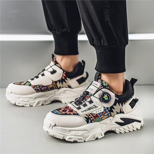 Men's Lace - Up Thick - Sole Sneakers: Comfort - Packed, Non - Slip. Great for Year - Round Outdoor Fun.2