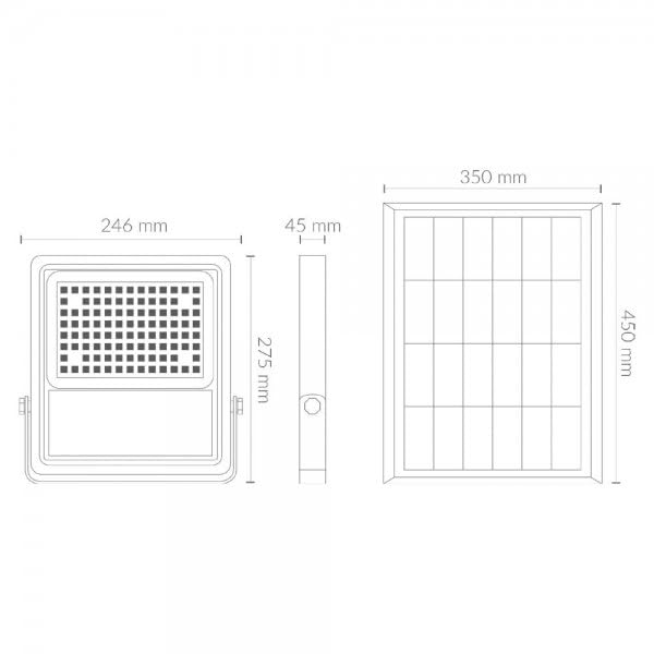 Foco solar 300W luz solar exterior foco solar exterior luz exterior solar potente proyector solar foco led con placa solar