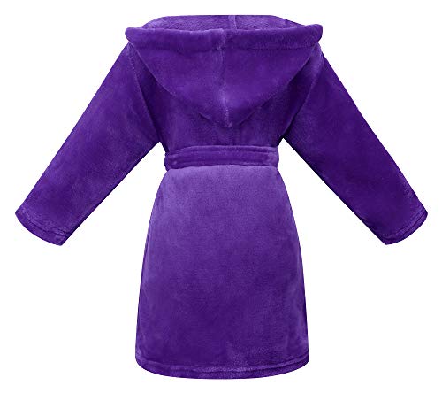 Simplicity Kids Boys Girls Bath Cover up with Belt & Pockets, Cute Hooded Design,12 Month-12 Years2