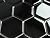 Tenedos Hexagon 2 Inch Glossy Porcelain Floor Wall Mosaic Tile for Bathroom Shower, Kitchen Backsplashes, Accent Wall, Pool Tile (15, Black)