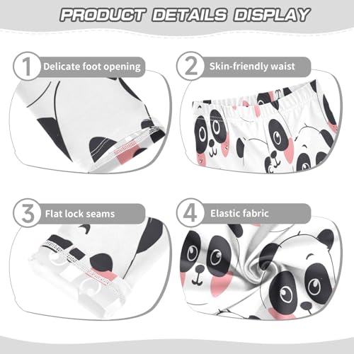 Toddler Girls Leggings Printed Yoga Pants Leggings Animal Panda Heads for Kids3