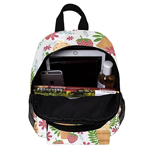 Sac à dos pour garçons et filles motif fleurs Fuji multicolore 30,5 cm