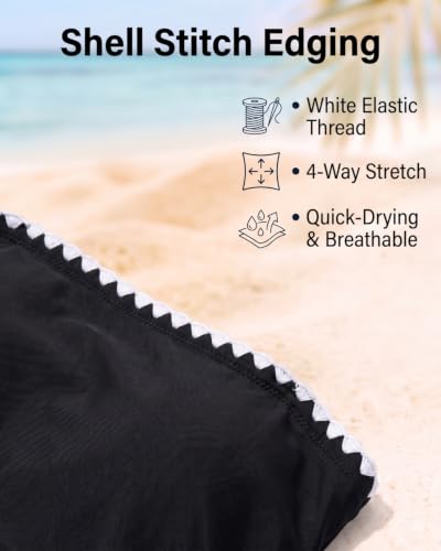 Image of Holipick Women Tummy Control One Piece Swimsuits Strapless Swimwear