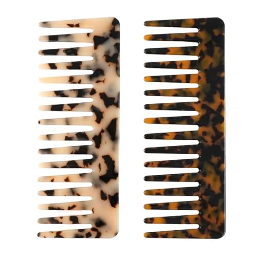 Large Hair Detangling Comb - 2 Pack