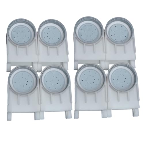 8 Pack Bee Hive Entrance Feeders with Lids,Durable Plastic Base & Aluminum Cover,Easy Mason Jar Feeders for Sugar Water or Syrup,Beekeeping Supplies for Langstroth Hives