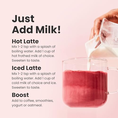 Image of Blume Superfoods Latte - Beetroot Powder, Energy Boosting, Organic Beet Powder, Clove, Cinnamon, Ginger - Vegan, Gluten-Free - 25 Servings