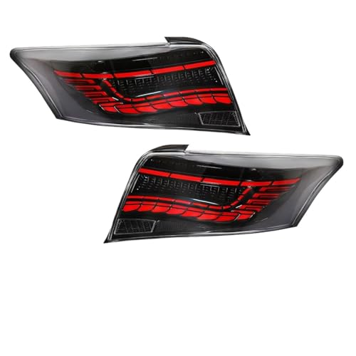 Feux arrière à LED pour Vios 2014-2016 avec optiques premium finition Black-Red